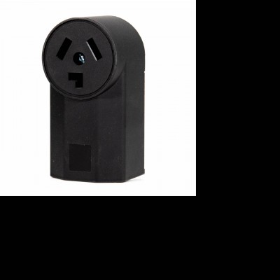 Lumex 30amp 125 250volts 3 Pole 3 Wire Black Surface Mount Range Dryer Power Receptacle