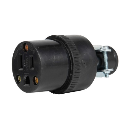 15 AMP, 125 Volt, NEMA 5-15r, Wire Connector